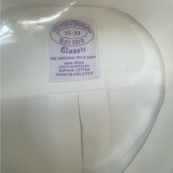 New w Box BROOKS BROTHERS DRESS SHIRT 15 “ X 33 NWT GIFT - Picture 5 of 7